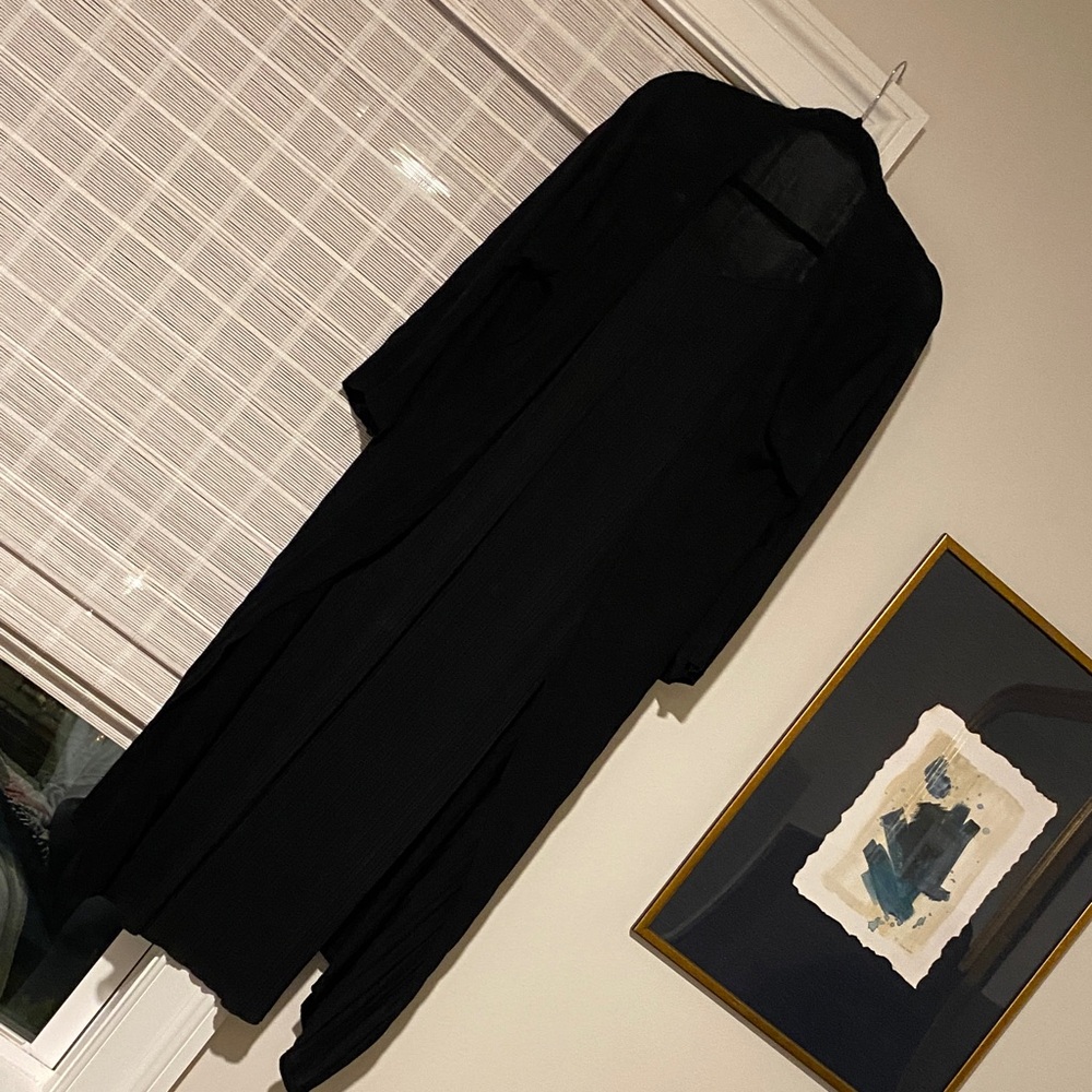 Nothing Fits But - Black Maxi Dress and Gauze Robe/Coverup